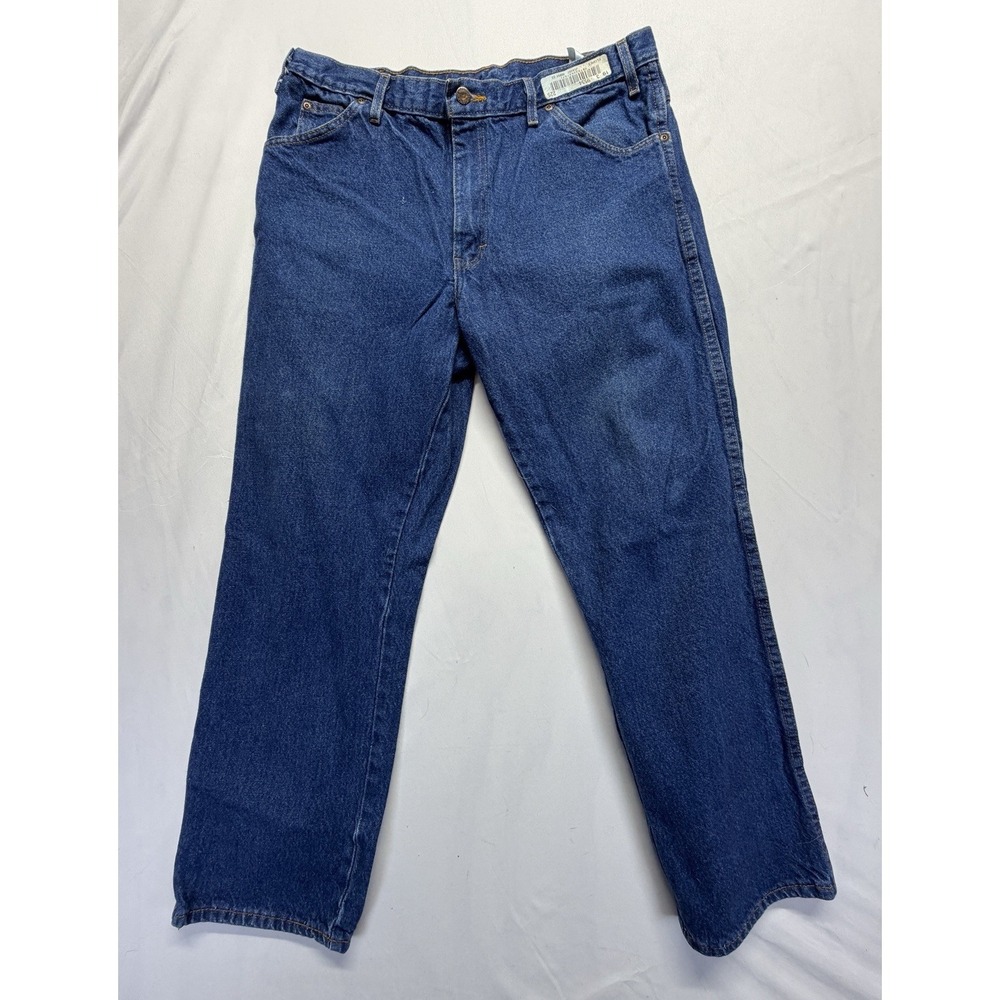 Dickies Mens 36x29 Blue Denim Jeans Relaxed Fit Straight Leg Workwear‎ Pants